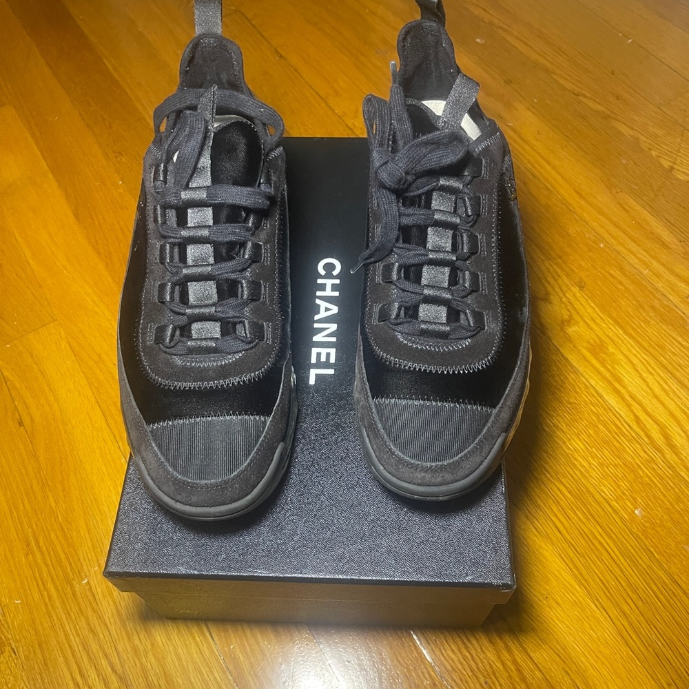 Chanel Black Sneakers